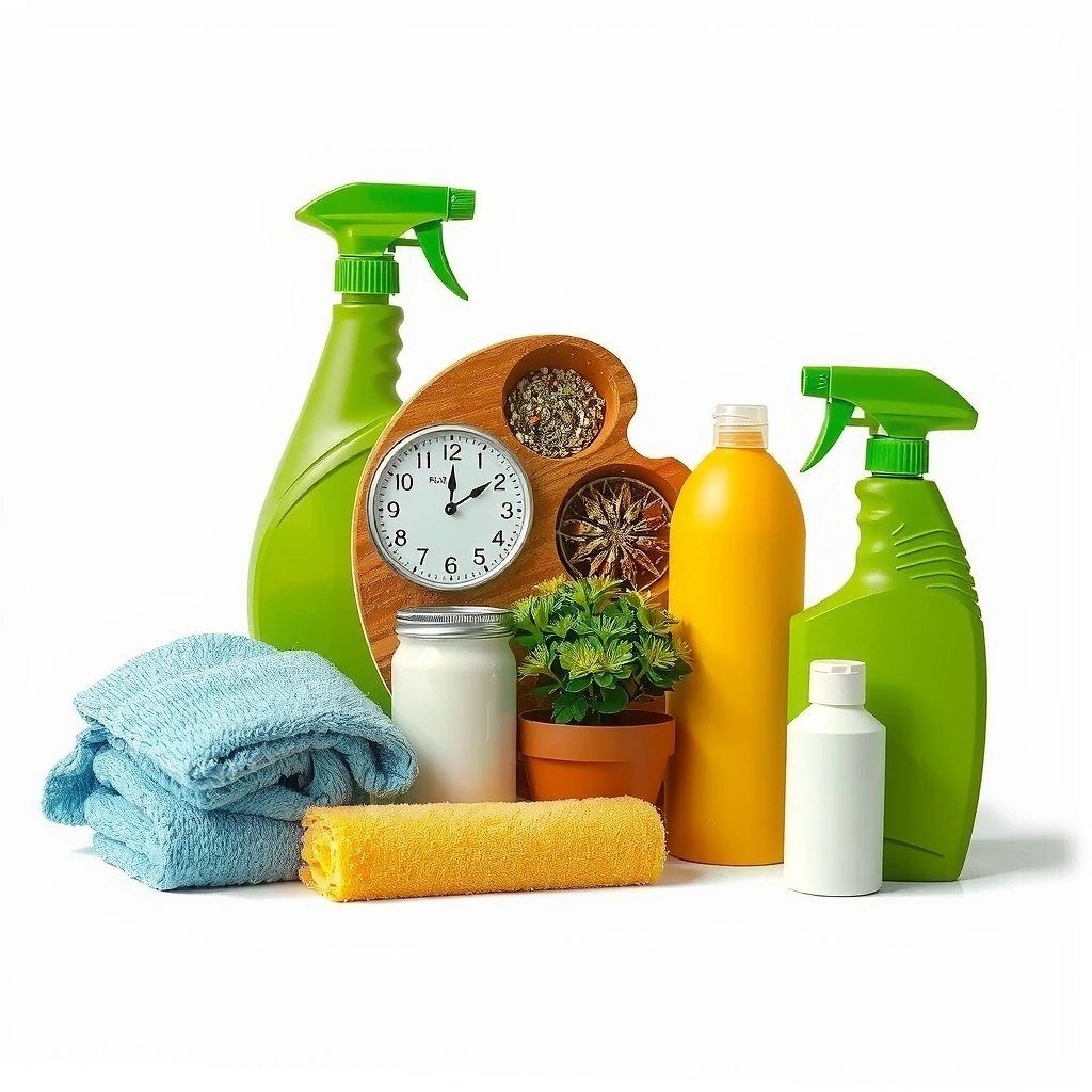 Eco-friendly cleaning with green products